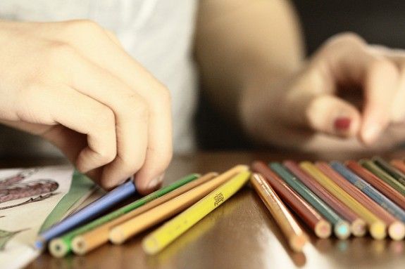 colored pencils